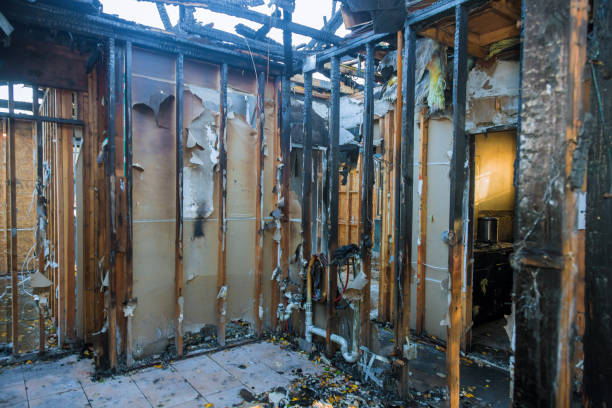 Professional Fire Damage Removal technician working in Manila, AR